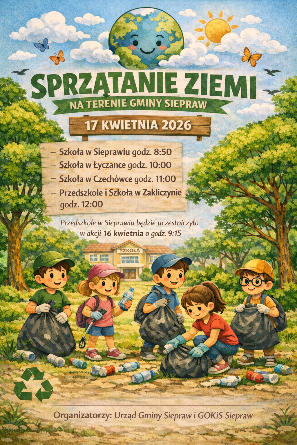 Sprzątanie Ziemi w Gminie Siepraw